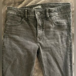 Black express leggings mid rise size 6L